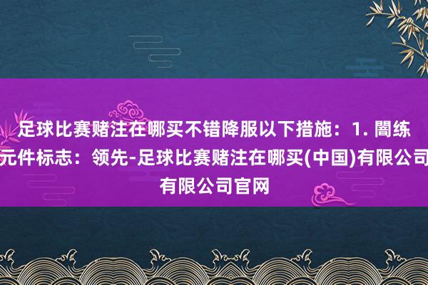 足球比赛赌注在哪买不错降服以下措施：1. 闇练基础元件标志：领先-足球比赛赌注在哪买(中国)有限公司官网