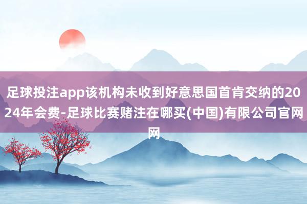 足球投注app该机构未收到好意思国首肯交纳的2024年会费-足球比赛赌注在哪买(中国)有限公司官网